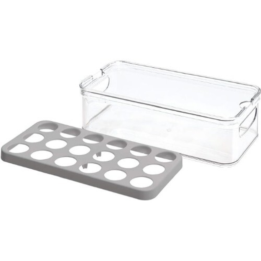 прозрачная Коробка Для Яиц IDESIGN Crisp, серая - 2
