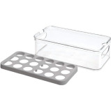 прозрачная Коробка Для Яиц IDESIGN Crisp, серая - 2 miniature