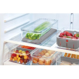 iDesign Crisp Produce Bin Clear Gray - 2 miniature