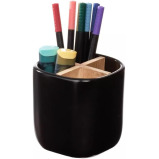 iDesign Eco Office Divided Ceramic Cup Black - 2 miniature