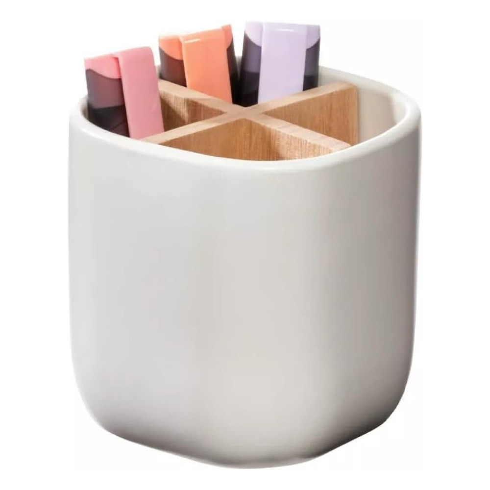 iDesign Eco Office Divided Ceramic Cup White - 2