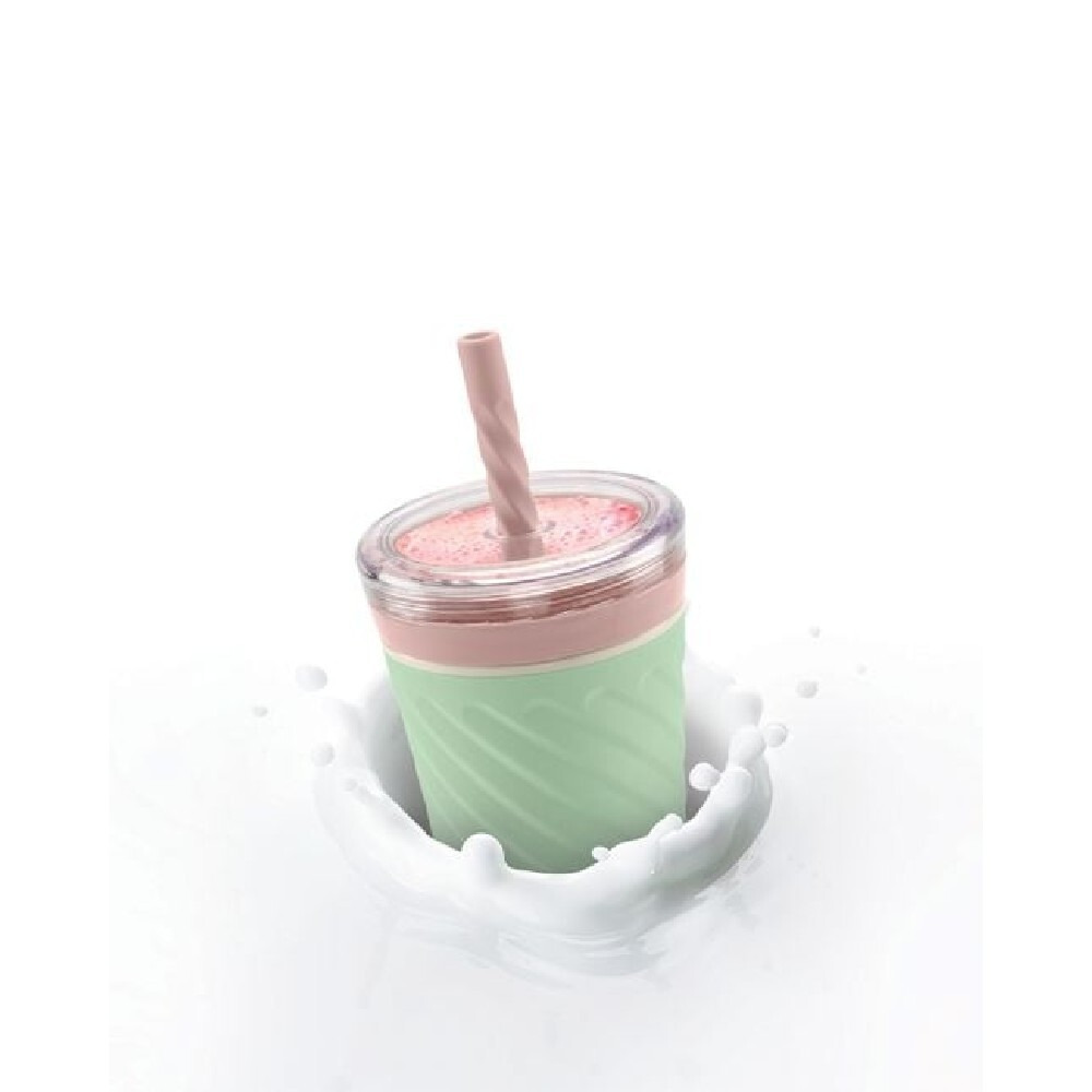 Joie Swirl Milkshake Tumbler and Straw Green - 2