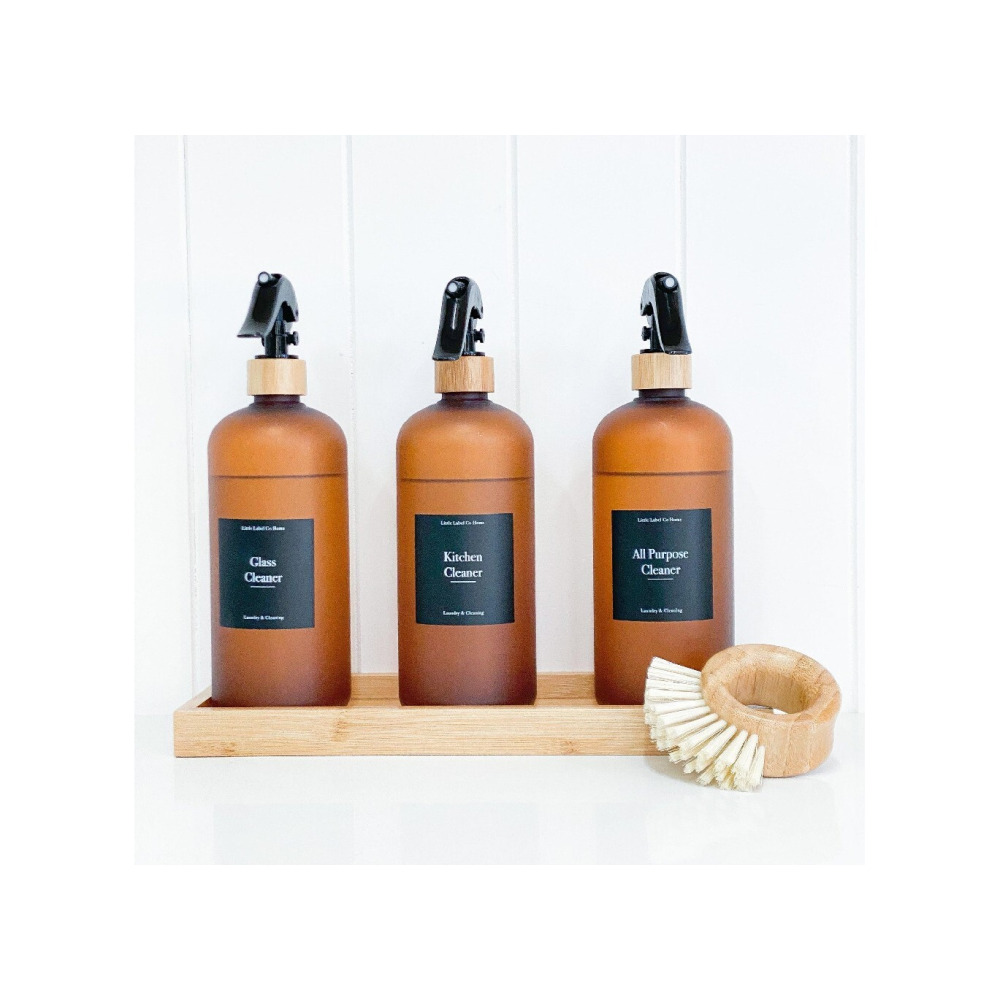 Little Storage Bamboo Rectangle Tray - 2