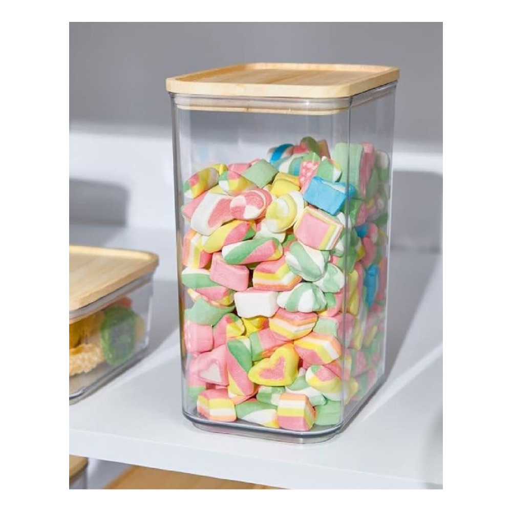 Rosanna Pansino Recycled Plastic Canister with Wood Lid 13.3 Cups - 2