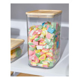 Rosanna Pansino Recycled Plastic Canister with Wood Lid 13.3 Cups - 2 miniature