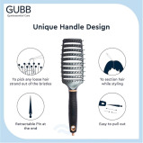 فرشاة شعر ذات فتحات تهوية من مجموعة Elite لتجفيف سريع + فك تشابك الشعر من GUBB - 2 miniature