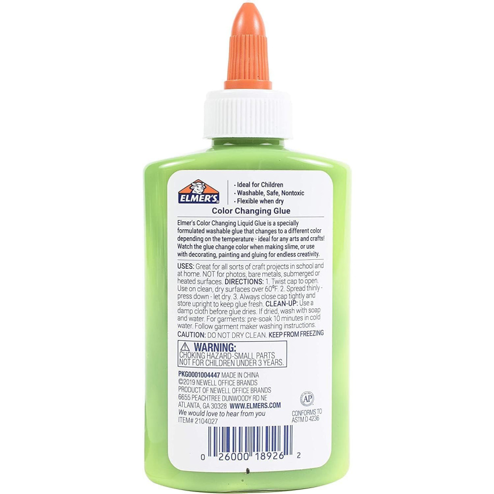 Glue Elmer's Color Changing Dark to Light Green 147ML - 2