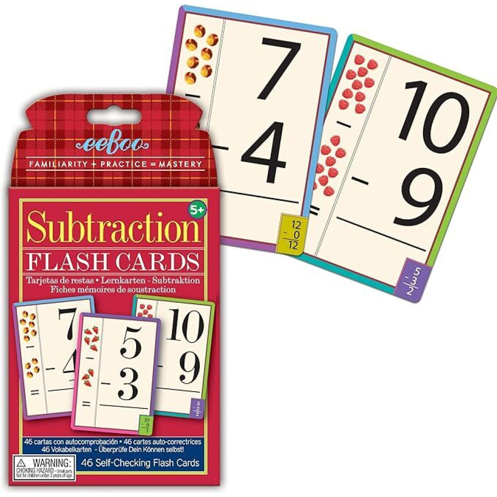 eeBoo: Subtraction Educational Flash Cards, an Educational Activity to Introduce and Reinforce Knowledge and Basic Skills, for Ages 5 and up - 1