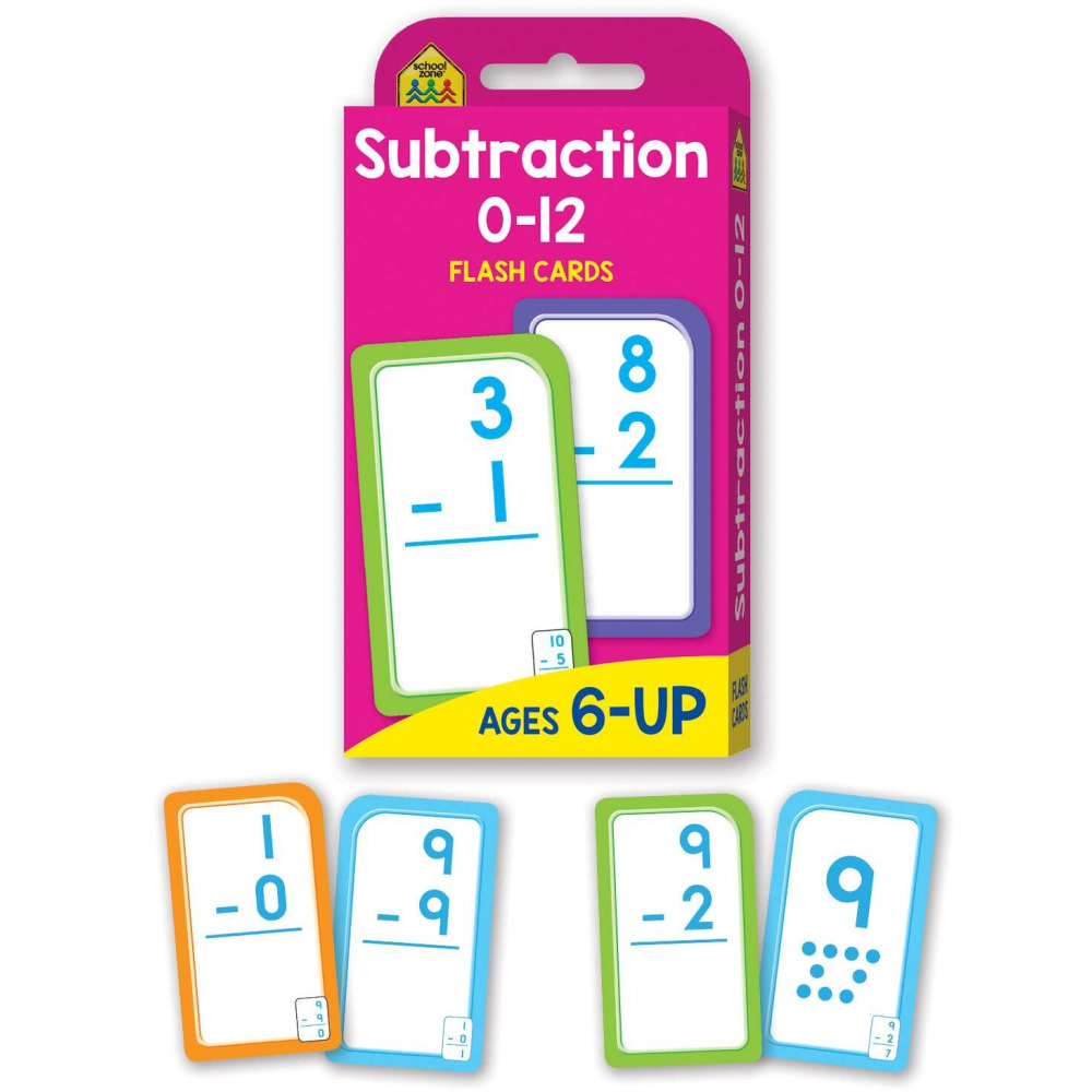 Hinkler School Zone Subtraction 0-12 Flash Cards - 2