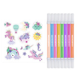 Набор Раскрасок Hinkler «Калейдоскоп» Unicorn Daydreams - 2 miniature