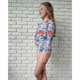 KID's Closed Back One-piece Swimsuit with Sleeves, Dragonflies, size 116 - 2 miniature