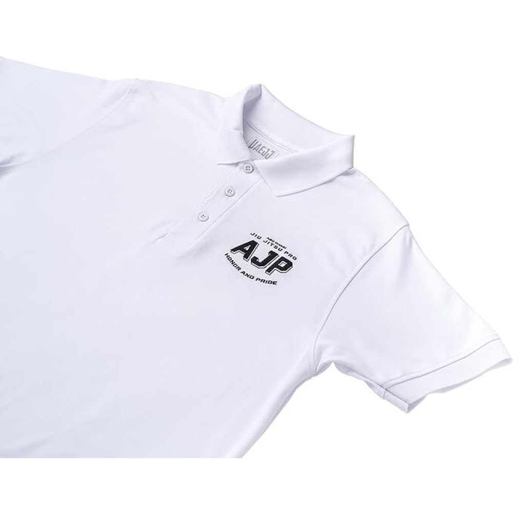 UAEJJ AJP Polo T-Shirt for Men, White, size M - 2
