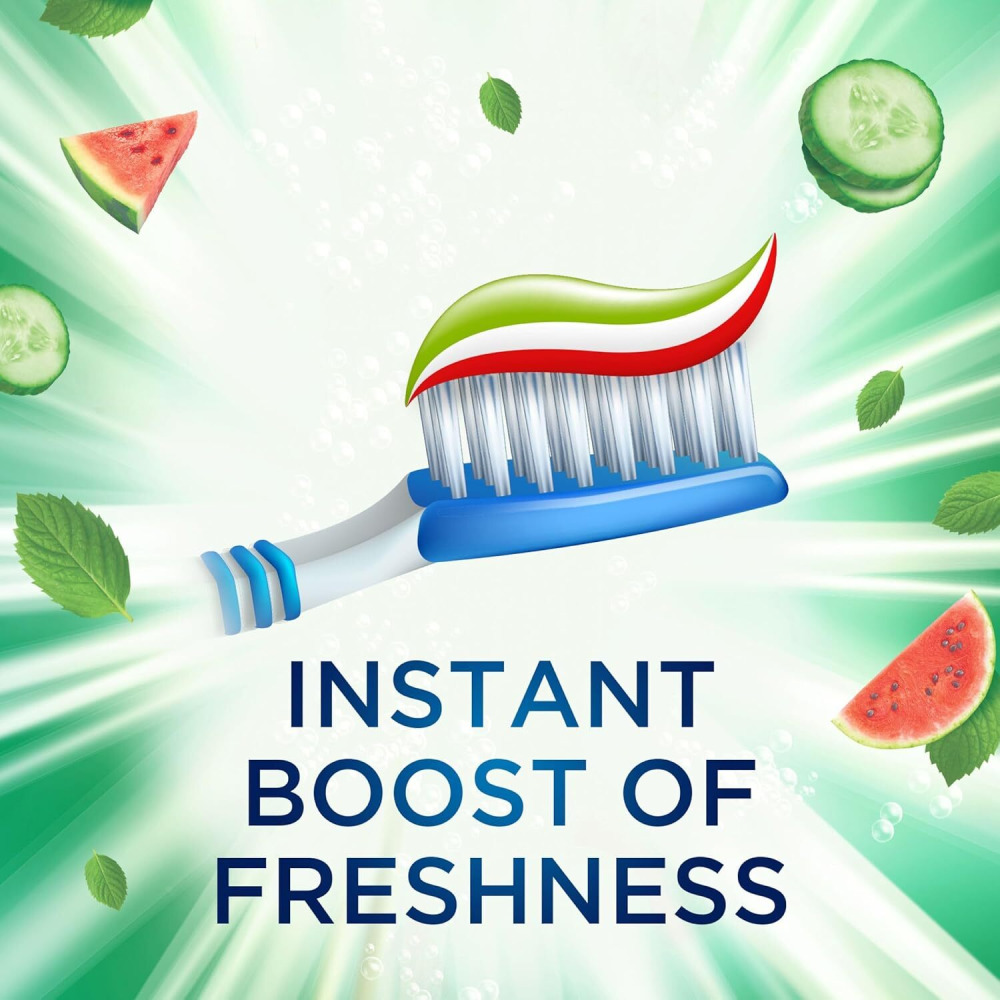 Aquafresh Senses Освежающая ЗУБНАЯ Паста С Арбузом, Огурцом И мятой 75 мл - 2