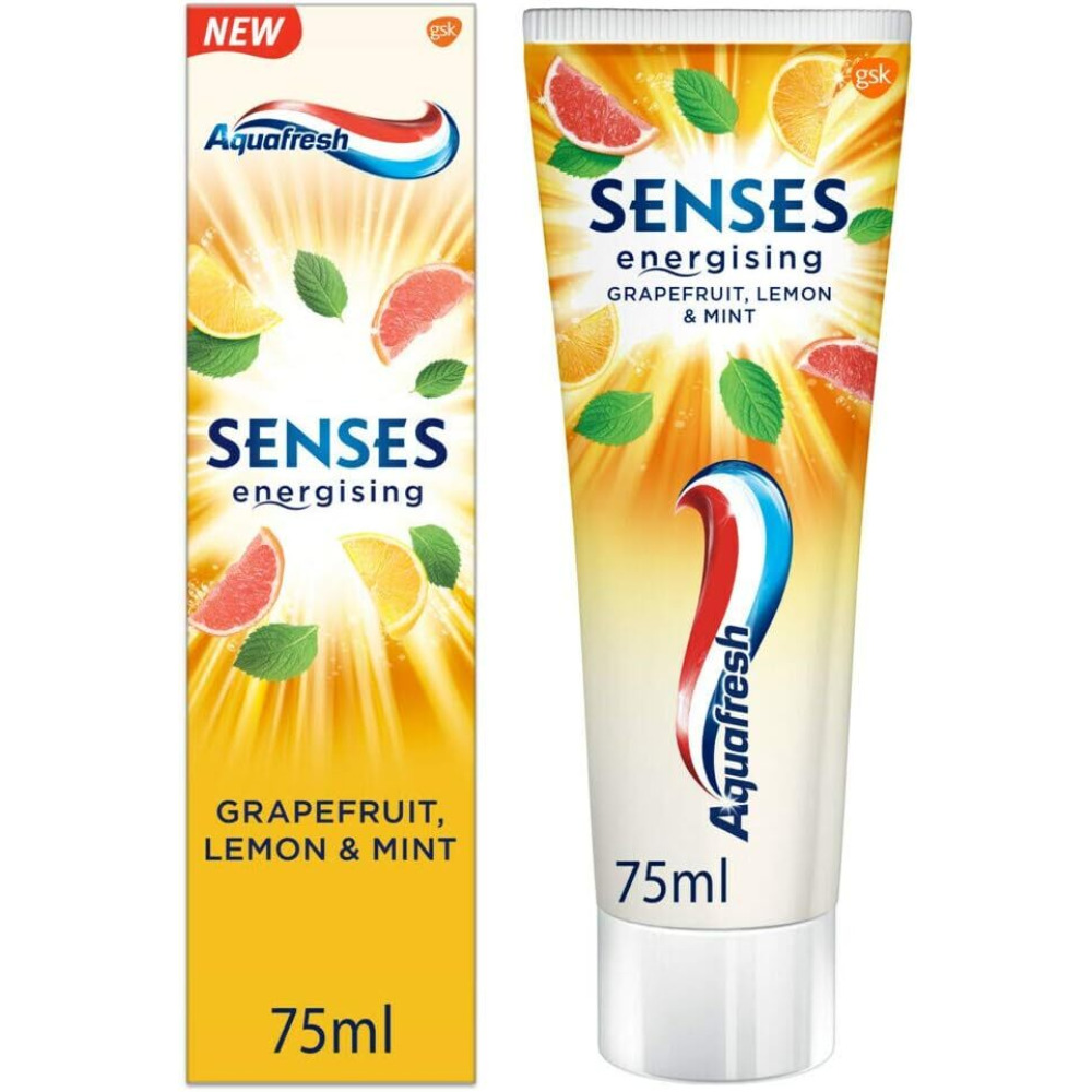 Aquafresh - Senses Toothpaste Grapefruit Lemon & Mint - 75 ml - 2