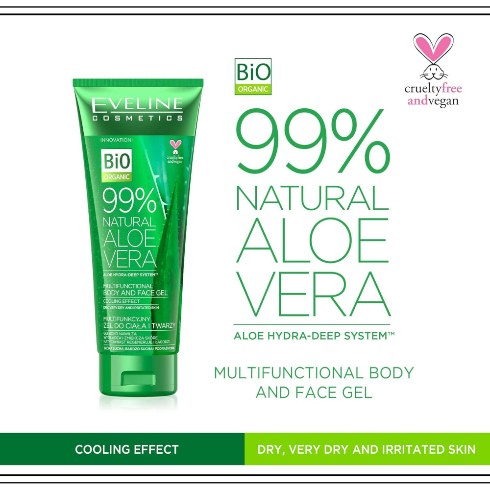 Eveline Cosmetics Multifunctional Body and Face Gel with Cooling Effect 250 ml - 2