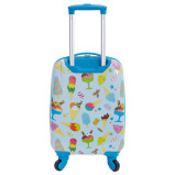Детский Чемодан Travelers Club С ВРАЩАЮЩИМСЯ НА 360° 4-Колесным ВРАЩАТЕЛЕМ - Мороженое - 2 miniature