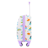 Travelers Club Kids Luggage With 360° 4 Wheel Spinner - Rainbow - 2 miniature