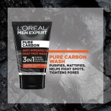L'Oreal Men Expert Pure Carbon Daily Face Wash, 100 ml - 2 miniature