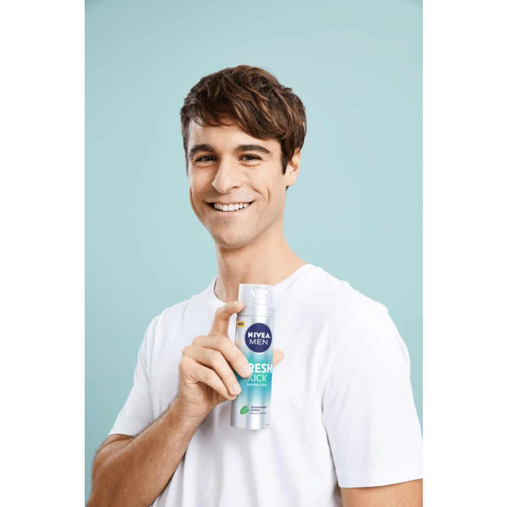 Nivea Men Fresh Kick Shaving Foam (200 ml) - 2