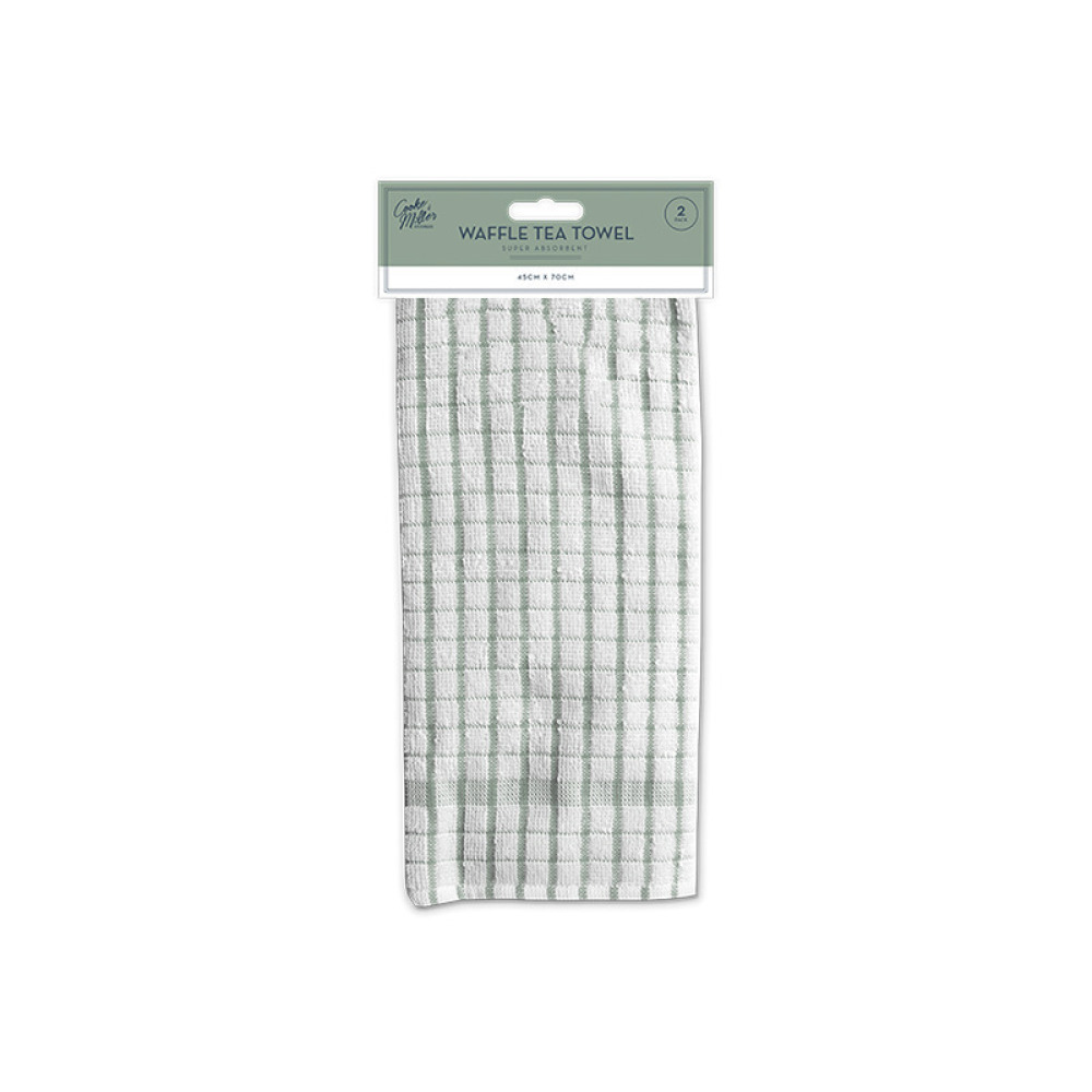 منشفة الشاي تيري من كوك آند ميلر، فائقة الامتصاص، سريعة الجفاف، متنوعة - 2