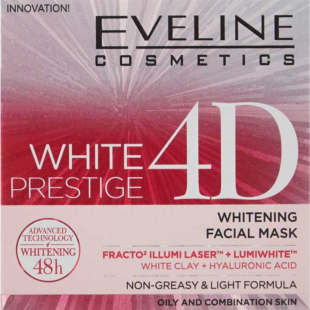 Eveline Cosmetics White Prestige 4D Actively Whitening Facial Mask, 50 ml - 2