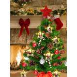 Набор из 3 Деревянных Подвесных Подвесок В Виде звездной ЕЛКИ Со светодиодной Подсветкой И Украшением в Стиле Санты для Вечеринок, Мероприятий и особы - 6 miniature