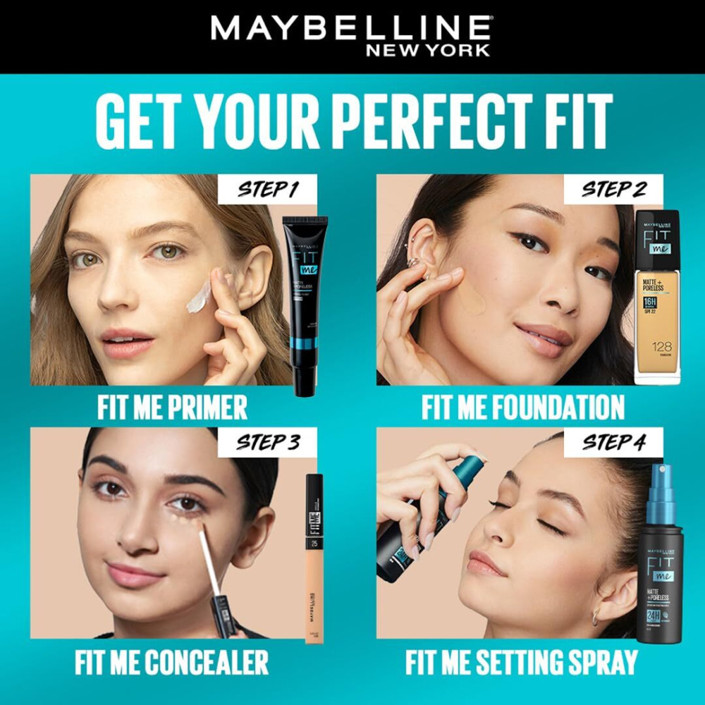 Maybelline New York Fit Me Matte + Poreless Setting Spray, 60 ml - 7