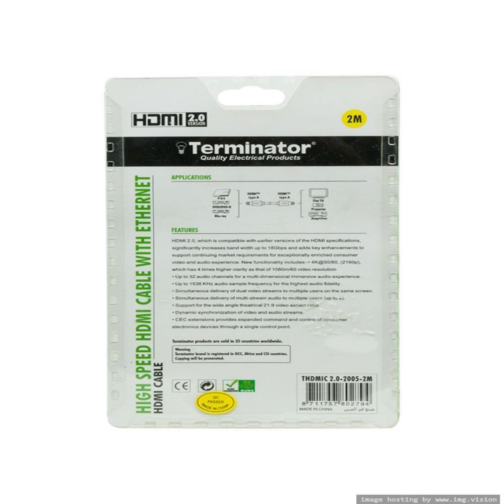 Кабель ТЕРМИНАТОР HDMI 2.0 2 Метра - 2