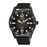 Citizen Quartz Black Dial Black Nylon Men's Watch BI1045-05E - 1 miniature