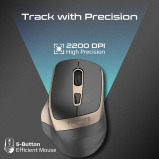 Promate Samit 2.4GHz Ergonomic 2200 DPI Silent Click Wireless Mouse - 3 miniature