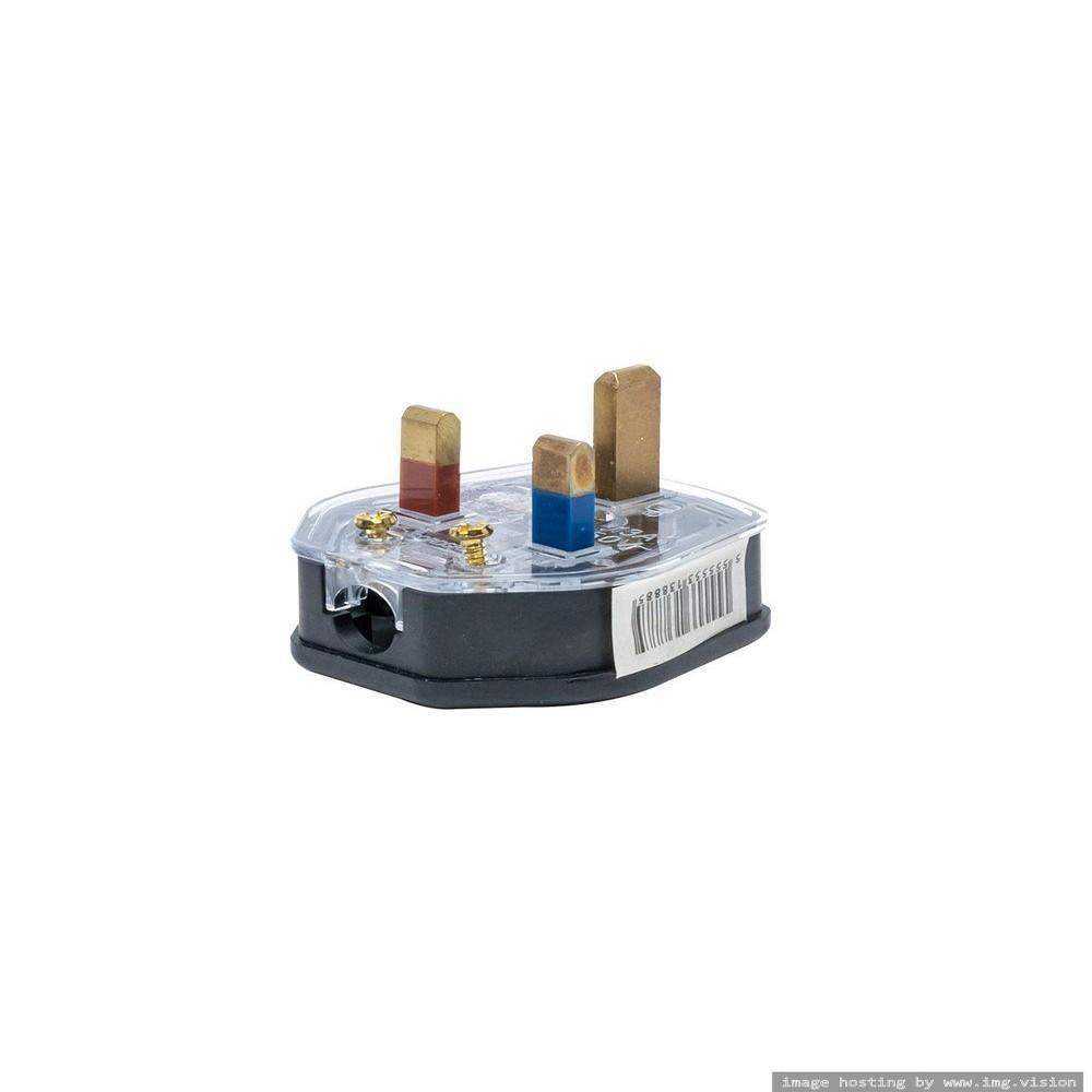Oshtraco 3-pin 13 Amp 2x2pins PVC Plug - 3