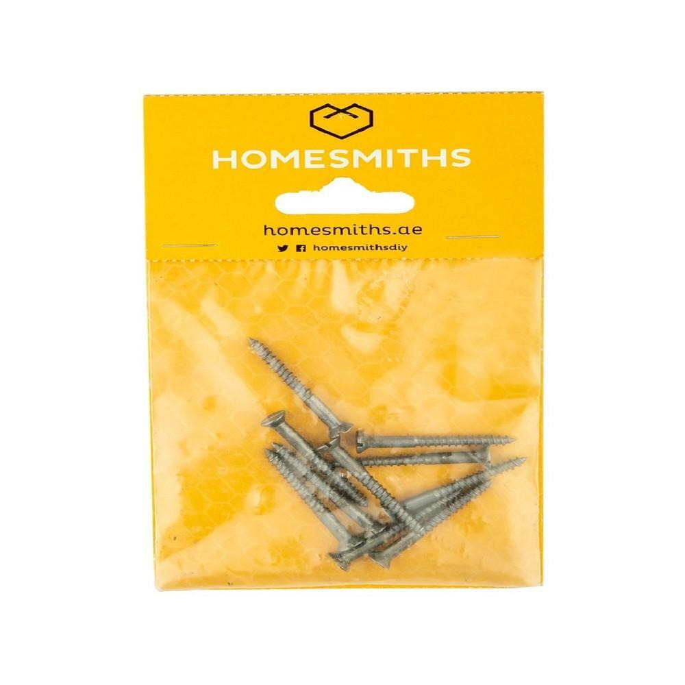 برغي خشب من الفولاذ الطري من هوم سميث مقاس 1 1/2 بوصة × 8 مم - 1