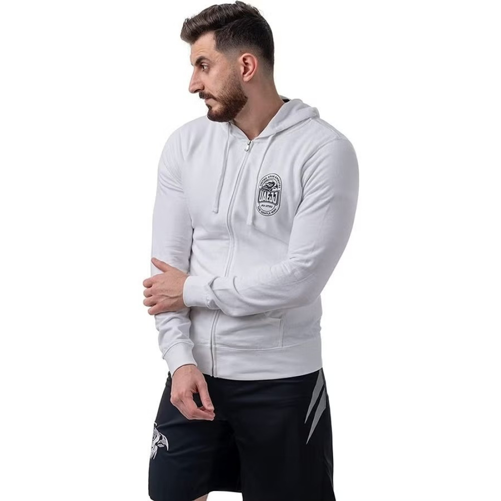 جاكيت هودي الإمارات العربية المتحدة جيو جيتسو بسحاب كامل للرجال، مقاس XS - 2