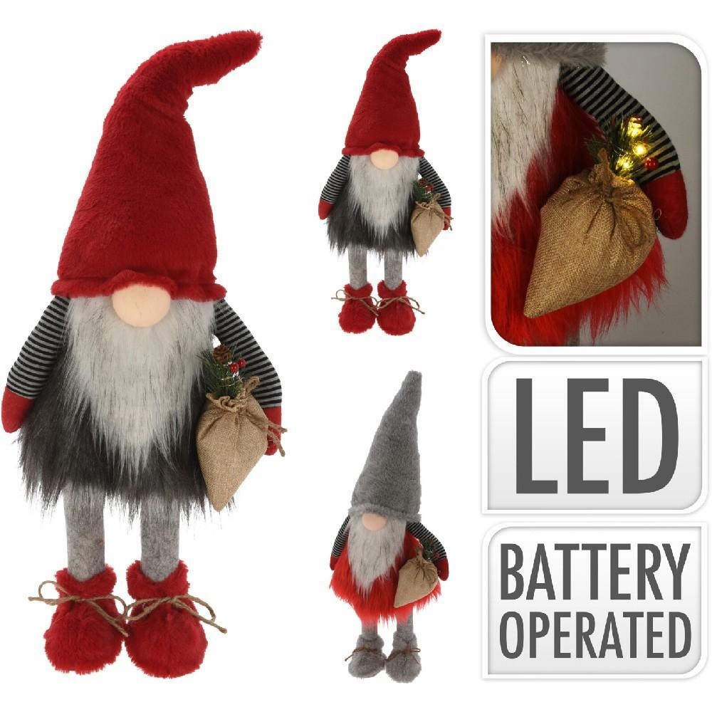 Koopman Gnome Met LED Pluche 65cm Assorted 1 Piece - 1