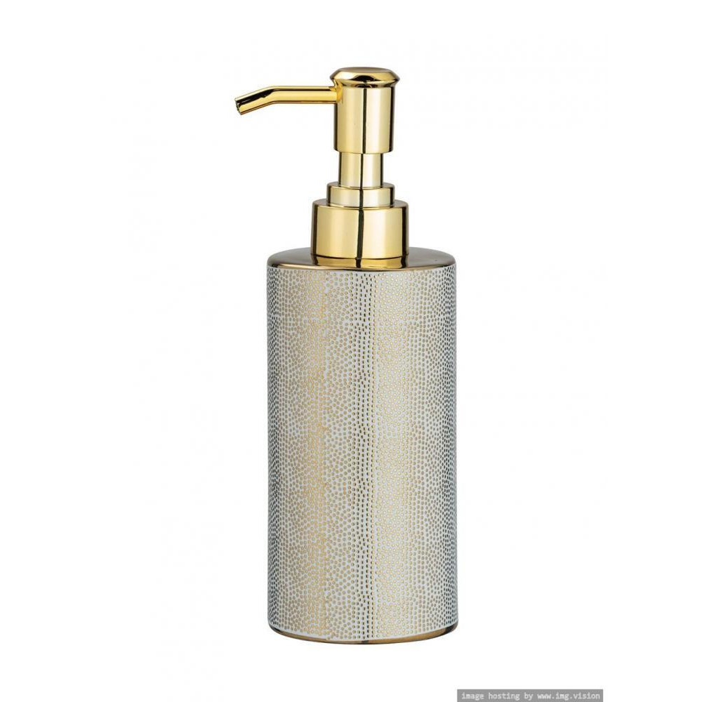 Wenko Soap Dispenser Mod. Nuria Gold & White - 2