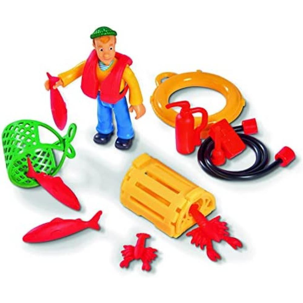 Simba / Fireman Sam, Charlies Fischerboot and figurine, 109251074038 - 7