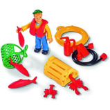 Simba / Fireman Sam, Charlies Fischerboot and figurine, 109251074038 - 7 miniature