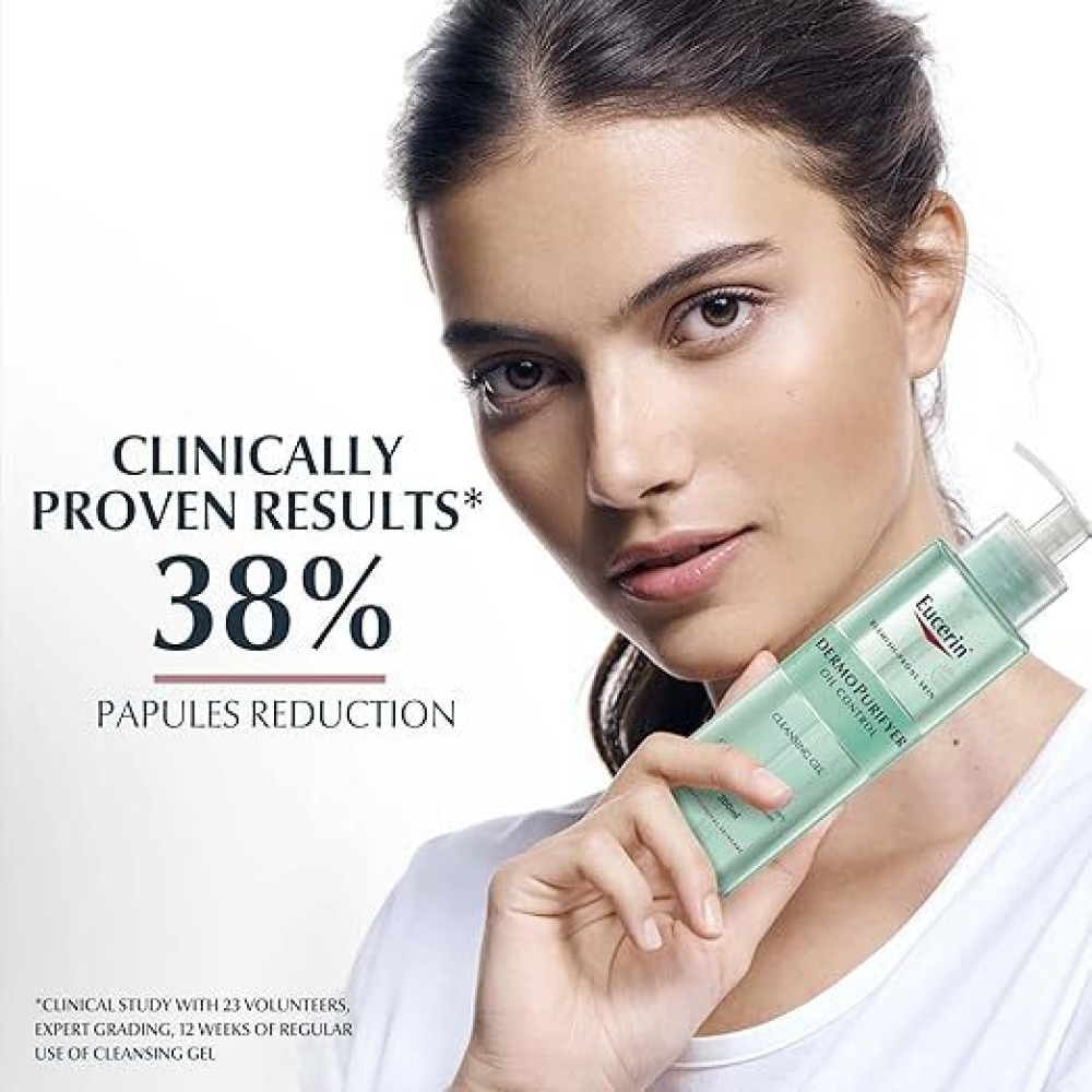 Eucerin DermoPurifyer Oil Control Face Cleansing Gel, 200ml - 2