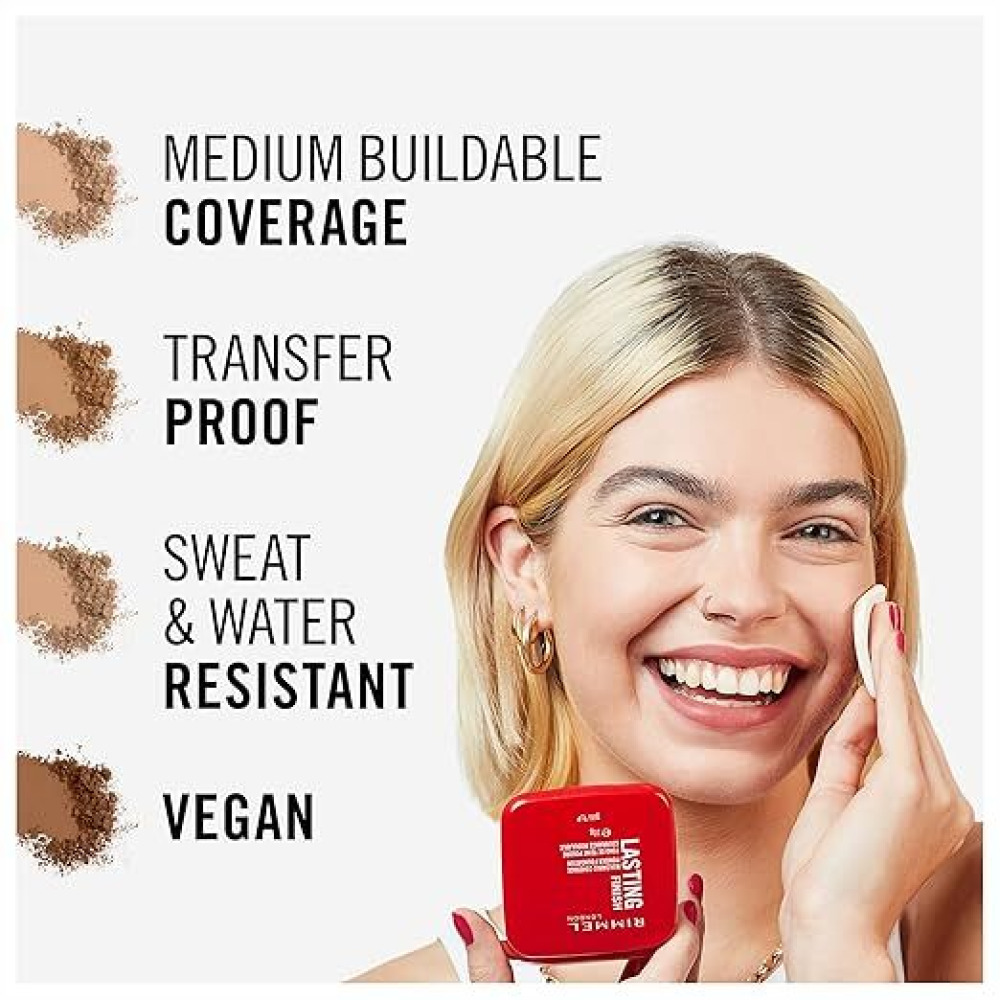 Rimmel London, Lasting finish compact powder foundation, 003 Sesame, 10 g - 3