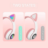 Stn-28 Cat Style Headphones Pink - 2 miniature