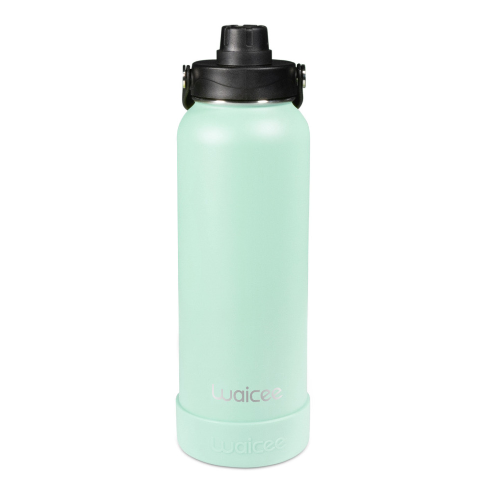 Waicee Mint Gelato Reusable Bottle  - Insulated, Leak-Proof, Large Capacity, Stylish, Eco-Friendly, Durable - 1200ml - 1