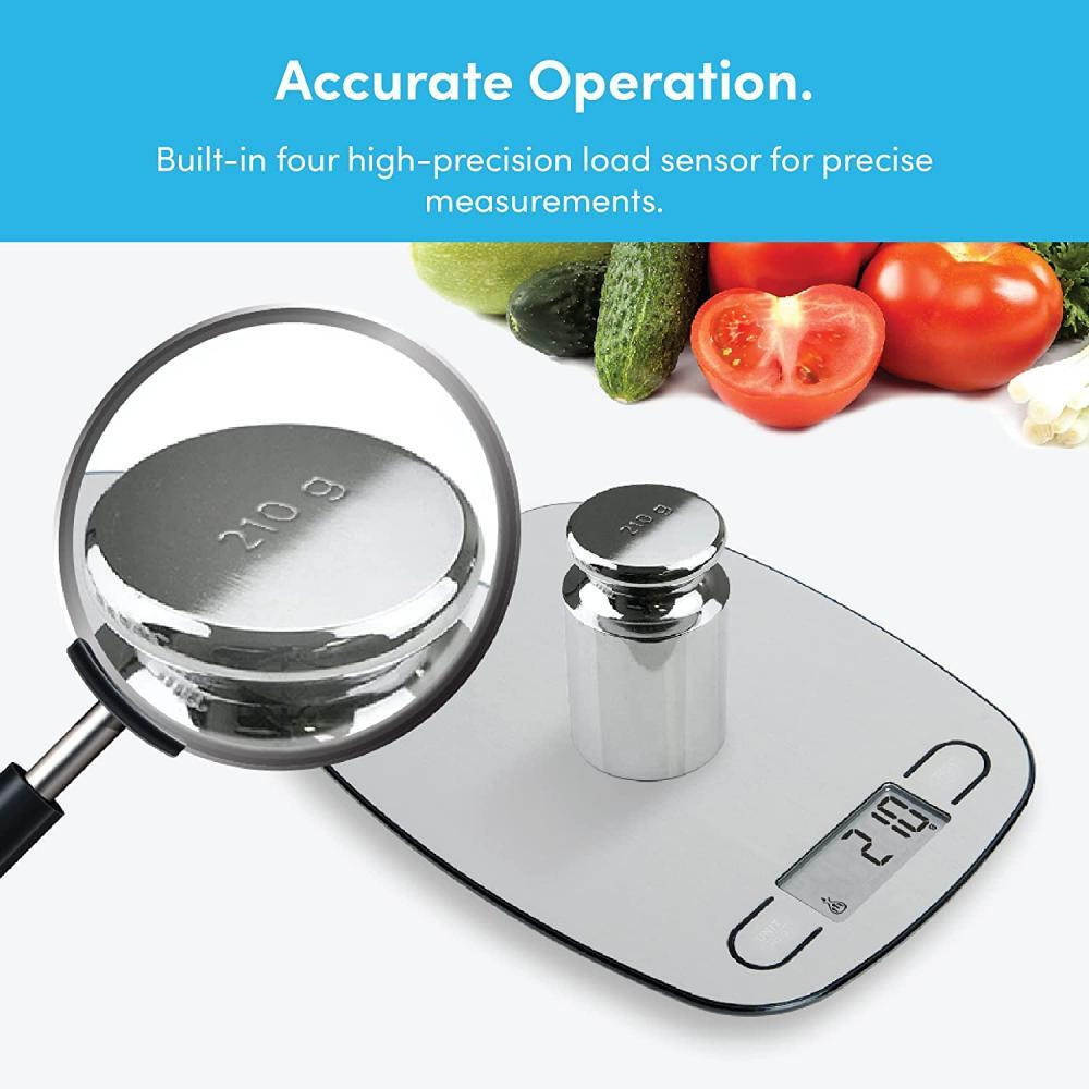 Nutricook / Kitchen scale Eko, Digital, 11 lbs (5 kg) capacity, Stainless steel - 4