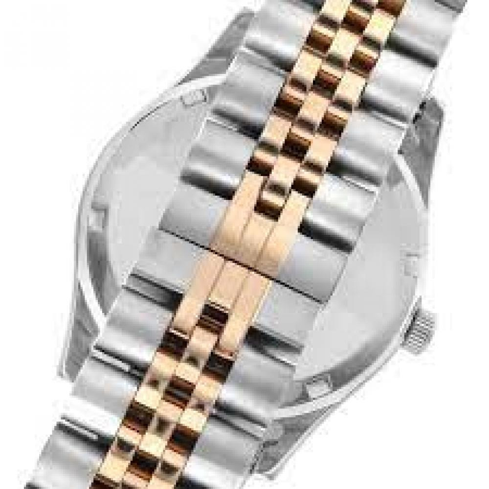 Beverly Hills Polo Club Women Silver \& Rose Gold Metal Strap Analog Watch - BP3169C.530 - 2