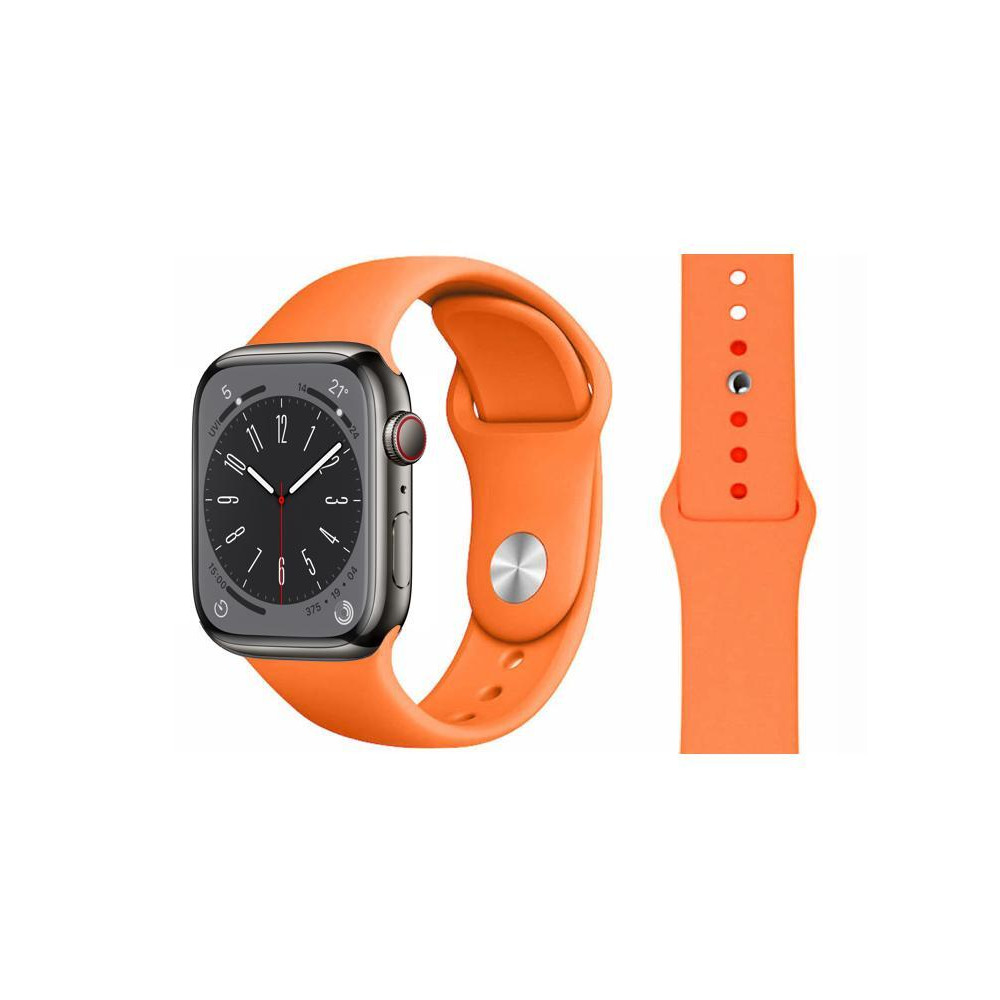 Perfii Solid Silicone Replacement Band for Apple Watch 49, 45, 44, 42 mm Series Ultra 8/7/6/5/4 SE - 1
