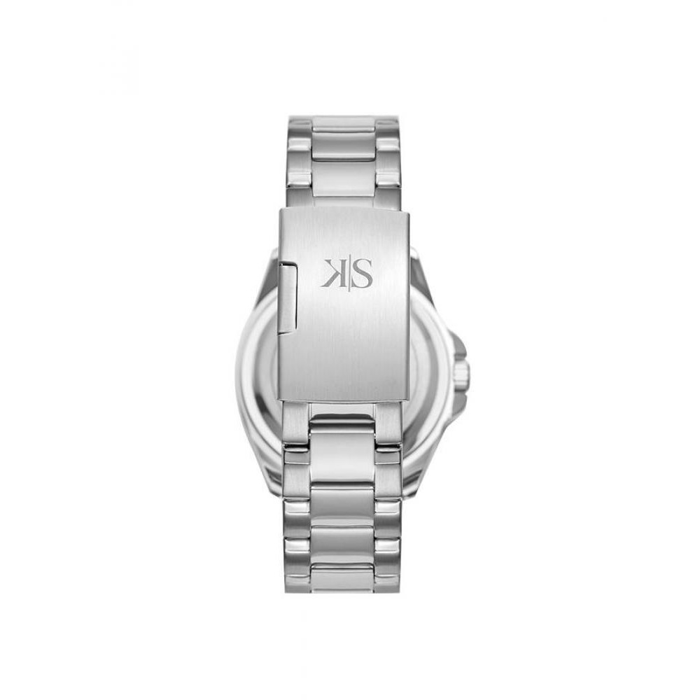 Kenneth Scott Men's Analog Black Dial Watch - K22040-SBSB - 3