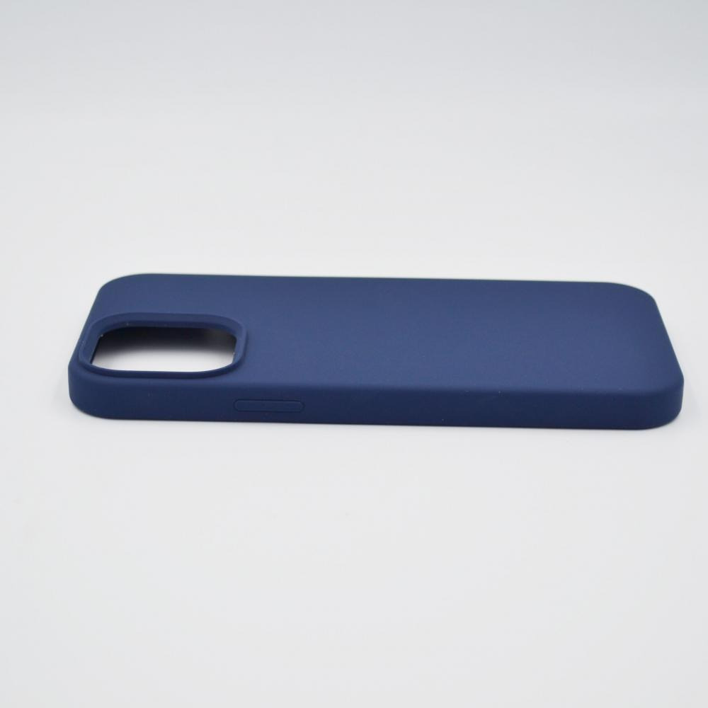 جراب سيليكون مثالي لهاتف Iphone 13 Pro كحلي عميق - 4