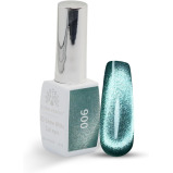 Global Fashion Professional 8 МЛ 3D Snow White Cat Eye Gel POLISH - Стойкий, МЕРЦАЮЩИЙ ЛАК ДЛЯ ногтей, (006, 8 мл) - 1 miniature