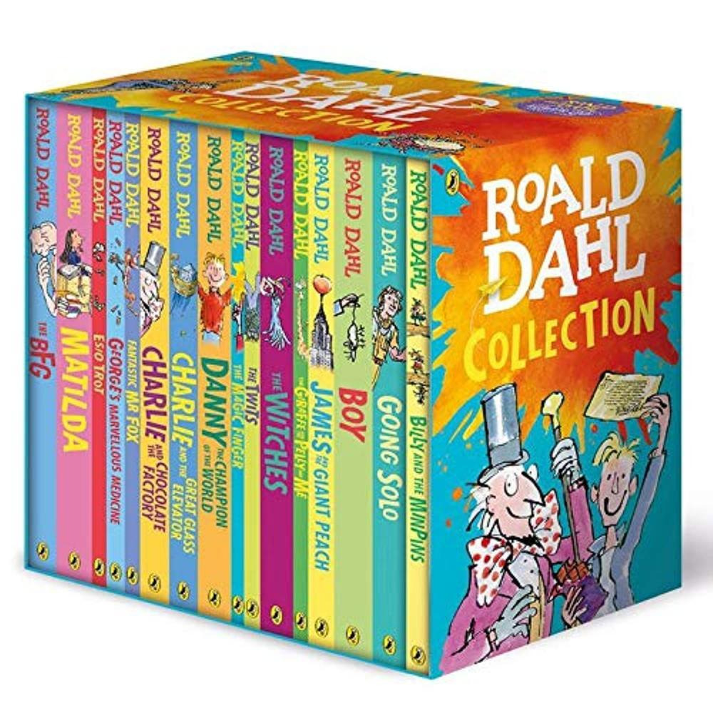 Roald Dahl Collection 16 Paperback Books Classic Kids Gift Box Stories - 1