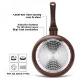 Fissman Frying Pan Mosses Stone Series Professional Non Stick Coating TouchStone Brown 26x5.5cm - 3 miniature
