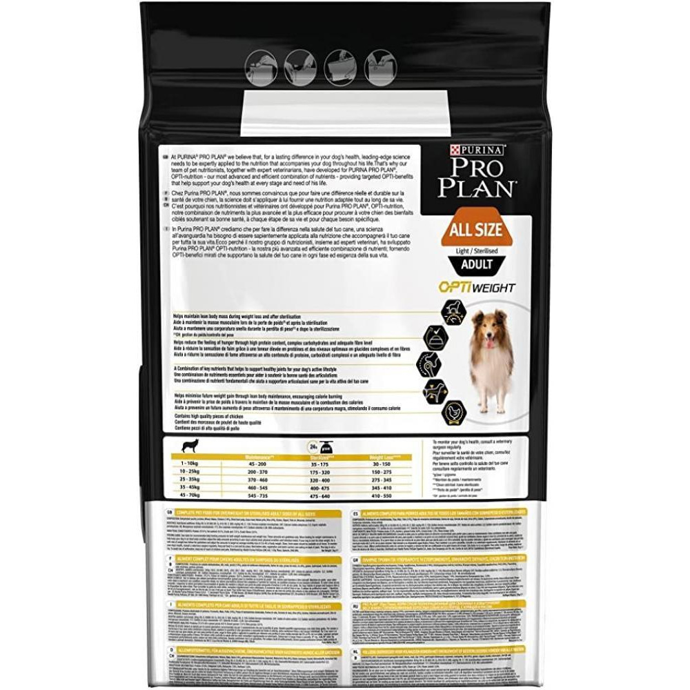 Pro Plan / Dog food, Dry, For sterilised dogs, Chicken, Adult, 6.6 lbs (3 kg) - 2